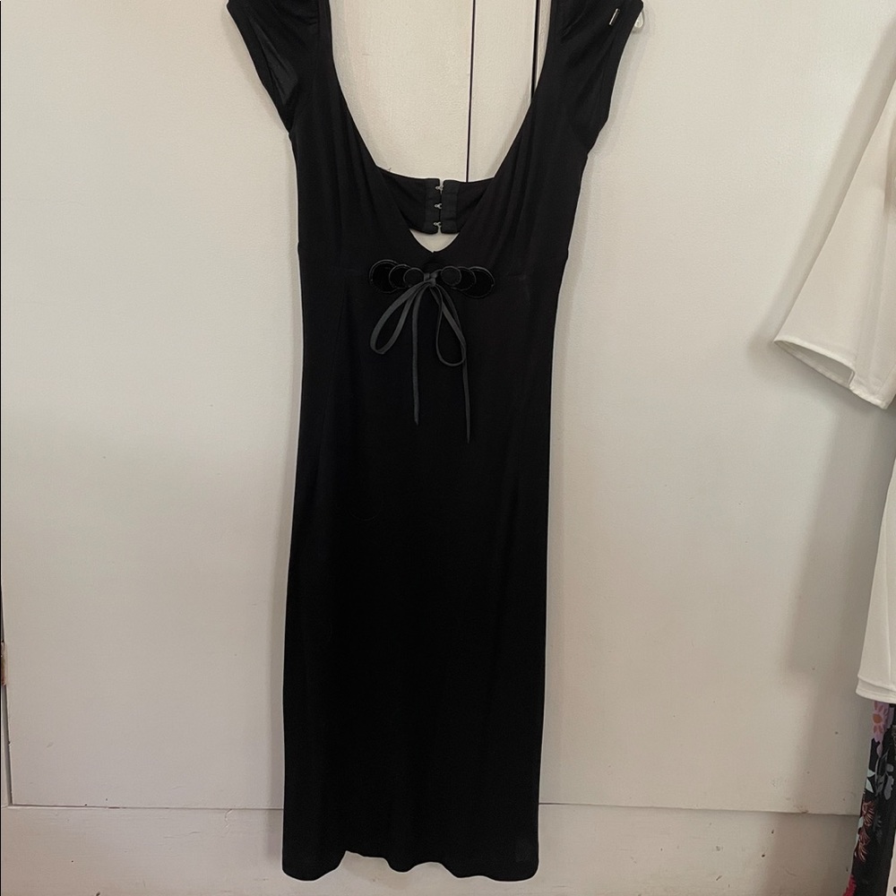 Miss Sixty tie front little black dress, sm